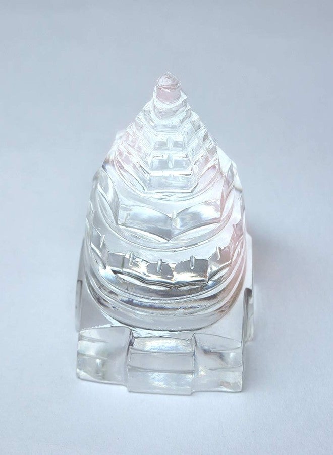 آر دي كيه RDK الأصلي كريستال Sphatik Meru Shree Yantra Maha Meru Sri Chakra لعبادة Puja - 50-60 جرام - Image 1